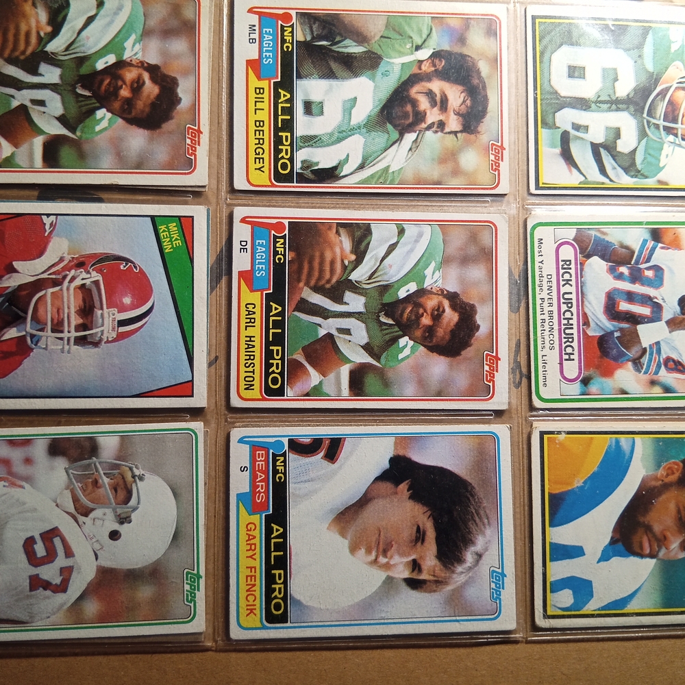Vintage Football Trading Cards Collection
